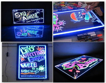 Xóa được đèn huỳnh quang LED viết bảng 30 × 40cm Flashing Animation Full Color